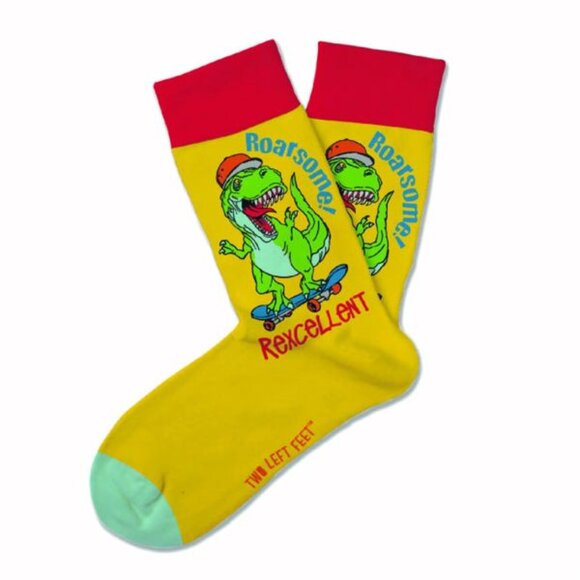 Two Left Feet- Kids Socks-- "Roarsome" - Picture 1 of 1